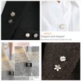 thumbnail image 3 of Botón antideslumbrante, botón oscuro de alta calidad, ropa de mujer, suéter, camisa, cárdigan, decoración, botón invisible oscuro desmontable sin costuras, 3 of 4