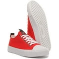 thumbnail image 5 of Guess Ederla Women's Low Top Lace Up Cotton Fabric Casual Sneakers In Red Size 10, 5 of 6