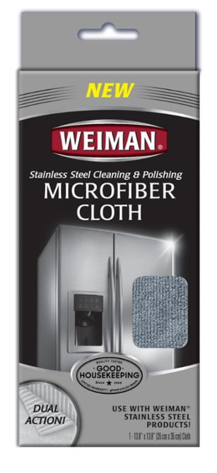 Weiman Microfiber Cloth for Stainless Steel Safely Traps and Removes Dirt for sale online 