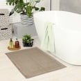 thumbnail image 3 of Unique Bargains Washable Cotton Bath Rugs Quick Dry Floor Carpet Shower Mat Khaki, 3 of 7