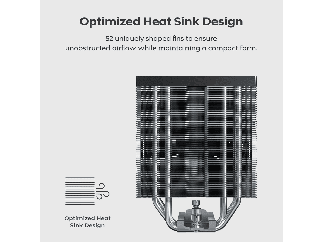 MONTECH NX400 - CPU Air Cooler, Single Tower, 4 Advanced Heat Pipes, 52-fin Heat Sink, E28, 120mm FDB Static Pressure Fan, 28mm Fan Thickness, Corner-cover Footpads, Polished Top Cover - Black
