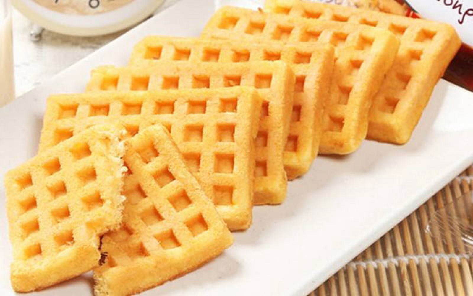 TECHTONGDA Electric Square Waffle Maker Baker Machine Stainless Steel Iron Food Stove 3pcs