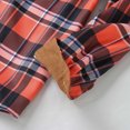 thumbnail image 4 of XMMSWDLA Deals Clearance Mens Plus Top Plaid Padded Shirts Casual Long Sleeve Button Down Lapel Jackets Slim Fit Winter Warm Tops Blouse, 4 of 4