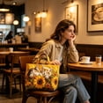 thumbnail image 5 of Quilted Tote Bag for Women Large Capacity Multi Functional Everyday Bag with Embroidery Laptop Bag Crossbody Shoulder Bag for Work Travel and Weekend, 5 of 6