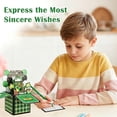 thumbnail image 3 of Rechale Pixel-styled 3D Pop Up Birthday Card, Large Green Adventure Game Theme Happy Birthday Pop-Up Box Greeting Card with Envelope, Creative Gifts Party Decorations for Kids Boys Men Friends, 3 of 7
