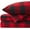 Buffalo Check Plaid Burgundy, variant on Flannel Sheets Full Warm and Cozy Deep Pocket Breathable All Season Bedding Set with Fitted, Flat and Pillowcases, Full, Denim Blue