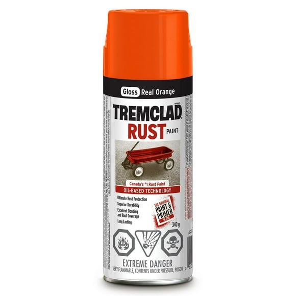 Peinture antirouille TREMCLAD, Vrai Orange 340g