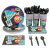 144 Pc I Love The 90S Theme Party Supplies, Retro 1990S Disposable Dinnerware
