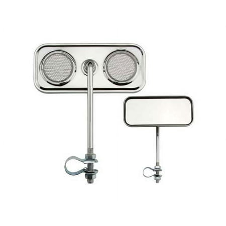 Alta Rectangle Bicycle Mirror Steel Bicycle Chrome   Reflectors Multiple Colors. (Clear) price history on PriceWatchPro