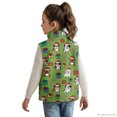 thumbnail image 4 of CHAQLIN Polyester Lightweight Sleeveless Fleece Jacket for Daily Life Casual, Warm Kid Outerwear Vest, Christmas Bulldog Print, 4 of 6