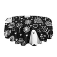 thumbnail image 5 of Happy Halloween Table Cover Wrinkle Resistant Washable Tablecolths Pumpkin Spooky Table Cloths for Halloween Background Indoor and Outdoor Birthday (60x60 inches), 5 of 6
