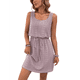 thumbnail image 1 of Vestido Mini con Cordón Texturizado y Calado para Mujer, Rosa, , XXL, 1 of 7