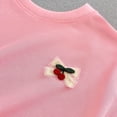 thumbnail image 7 of Amidoa Girls Summer Outfits 2 Piece Short Sleeve T Shirt Cute Top and Casual Shorts Kids Clothing Sets,Pink Size 10, 7 of 7