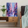 thumbnail image 5 of Geometric Circles Abstract Teal Blue Canvas Wall Art Print for Living Room Bedroom Dining Room Office Hallway Apartment Decor, 5 of 8