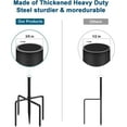 thumbnail image 3 of 76" Shepherds Hooks for Outdoor, Heavy Duty Garden Bird Feeder Pole for Hanging Bird Feeder, Plant Baskets, Solar Light Lanterns, Outdoor Plant Hanger Hook with 5 Base Prongs,1 Packs, 3 of 8