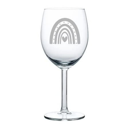 

Wine Glass Goblet Boho Rainbow (10 oz)