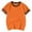 Orange, variant on Tiijoy Toddler Girls Short Sleeve Crew Neck Tshirt Soft Knit Casual T Shirt Tee, Sizes 3-4