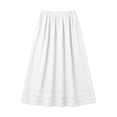 thumbnail image 4 of qelini Linen Max Skirt for Women Long Skirt Pocket Elastic High Waist A-line Skirt Solid Color Beach Casual Skirt, 4 of 6