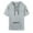 Light Gray, variant on Men's Summer Short Sleeve Hooded Sweatshirt with Zipper Pocket, Oversized Casual Pullover for Sports, Warm Weather,Black,L