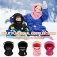 thumbnail image 6 of Kids Winter Thermal Fleece Balaclava, Novelty Animal Face Cover Ski Mask, Multifunctional Windproof Adjustable Warm Fleece Hat Cap Hood Neck Warmer Scarf for Boys Girls Cycling Outdoor Sports, 6 of 6