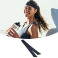 thumbnail image 3 of Unique Bargains 3 Pcs Adjustable Nonslip Sweat Wicking Tennis Tie Headband Sweatband for Men Women Dark Blue, 3 of 6