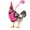 Pink, variant on Floleo Chicken Harness Hen Size With Matching Leash – Adjustable, Resilient, Comfortable, Breathable, Large Size, Suitable For Chicken