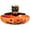 Black, variant on Halloween Candy Bowl, Ceramic Pumpkin Candy Dish, Hand-painted Decorative Bowl for Halloween Home Decor, Office Treats, Party Snacks, 6.5 Inch, 28 Oz