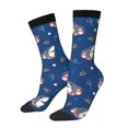 thumbnail image 1 of Balery Cute Shark Calcetas Largas con Estampado para Hombre y Mujer – Suaves y Transpirables, Talla Única (US 5-11), 1 of 6