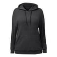 thumbnail image 5 of Women's Casual Hooded Sweater, Womens Hoodies Sweaters Lightweight Women Pullover Sweaters Comfy Women's Thin Shirts Soft Ribbed Knitted Crew Neck Long Sleeve Tops Blouse Gym Workout Activewear, 5 of 6