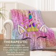thumbnail image 3 of Manta de pestañas para mujeres y niñas, mantas de franela para pestañas, regalos, manta de unicornio para sofá, cama, sala de estar, suave, cálida y acogedora, decoración de pestañas de 60 x 50, 3 of 6