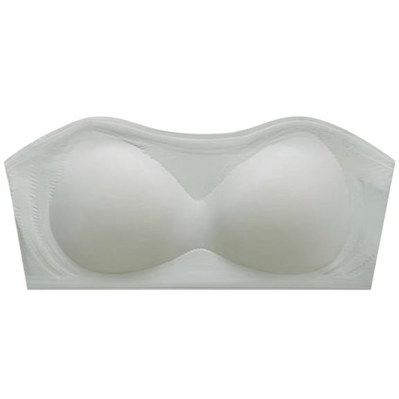 Strapless Bras - Strapless Underwire Bra, Discreet Under Sheer Tops, No- Comfort and Invisible Support Strapless Bra Bandeau Seamless Bra Exposure Bra