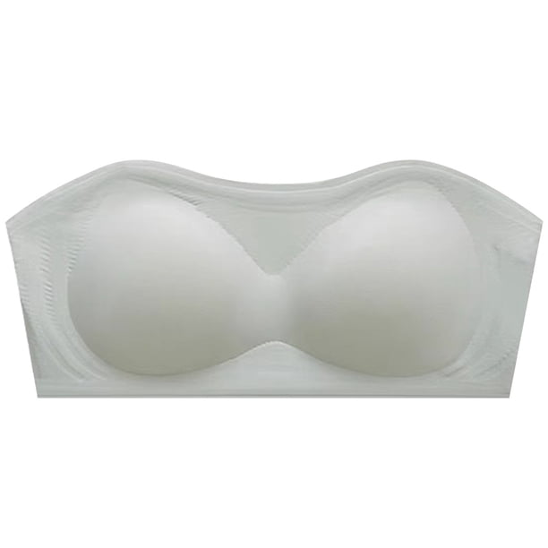 Brasier Tela de Mantequilla Sujetador sin Tirantes, Sujetador Bandeau, Sujetador sin Costuras, Sujetador de Exposición Grande