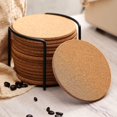 thumbnail image 5 of Cork Coasters, Set Of 16 Round Edge Coasters, Waterproof Drink Coasters For Wine Glasses And Mu, 5 of 5