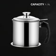 thumbnail image 5 of 304 Stainless Steel Oil Filter Pot - Built-in Fine Mesh Filter & Drip Tray | Leak-Proof Spout | Easy to Clean | Wide Mouth Design | Multiple Sizes | Versatile Use for Cooking Oils, 5 of 5
