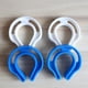 thumbnail image 5 of 4 piezas de tope de puerta tipo c protección clips de seguridad de seguridad de plástico para niños bebé seguridad infantil (azul y blanco), 5 of 7