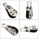 thumbnail image 2 of Polea marina de nailon de acero inoxidable de 4 piezas, bloque de polea, corredor de cuerda, polea de Kayak, polea única, bloque de rodamiento, corredor de cuerda, 2 of 5