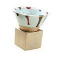 thumbnail image 3 of Taza de té de cerámica de 3,5 , taza de café de cerámica gruesa, taza de té china hecha a mano, taza de café para regalo de vacaciones, amante claro Macarena Tazas de cerámica, 3 of 8