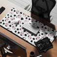 thumbnail image 2 of Long Mouse Pads for Desk,White Cow Spot Pattern Desk Mats on Top Of Desks, Desk Mouse Pad Extra Large with 3mm Non-Slip Base and Stitched Edge for Gaming,Office,Work,Home 35.4"x15.7", 2 of 6