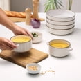 thumbnail image 2 of Cuencos para sopa KooK Narbonne Collection, cerámica, color marfil, 780 ml, 4 unidades, 2 of 6