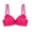 Hot Pink, variant on Hrsba Lace Bras for Women Underwire Push Up Racerback Breathable Lightweight Daily Wear Soft Flexible Support Structure