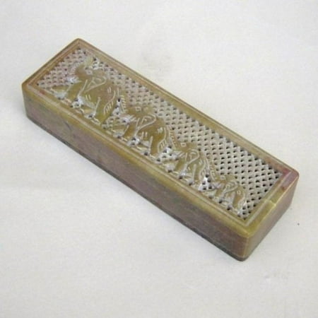 India Overseas Trading SS1096 - Soapstone Pencil Box, (Best Lead Pencil In India)