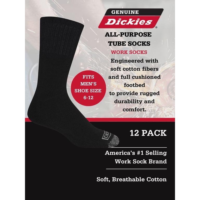Dickies Men's Work Tube Socks, 12-Pack photo 3
