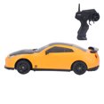 thumbnail image 4 of Coche de carreras teledirigido con tracción en las 4 ruedas, escala 1/24, con batería recargable, para adultos, niños y niñas, color amarillo, 4 of 14