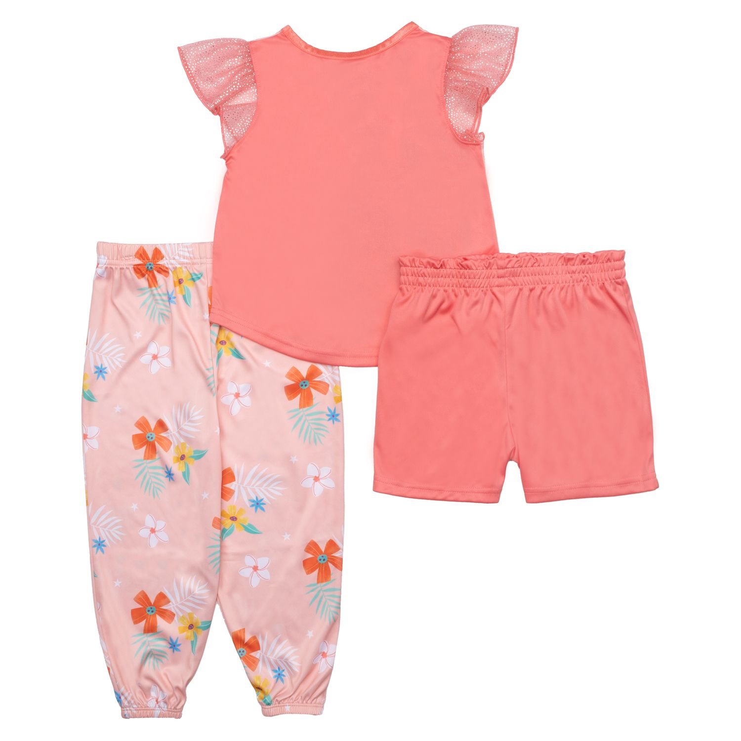 Character Toddler Top, Pants and Shorts Pajama Set, 3-Piece, Sizes 12M-5T