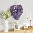 thumbnail image 3 of Northlight Artificial Lavender Heart Spring Wreath - 17.5", 3 of 6