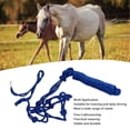 thumbnail image 4 of Horse Training Halter,Multi Knot Polyester Braided Noseband Horse Rope Halter Horse Daily Driving Halter Equestrian Supplies  For Training Controlling Horses, 4 of 8