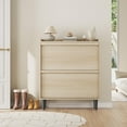 thumbnail image 2 of Shoe Storage Cabinet with Flip Drawers, Wood Hidden Shoe Storage with Adjustable Shelf, Freestanding Narrow Slim Shoe Organizer for Front Door Entrance, Living Room, Hallway, Bedroom, 2 of 7