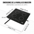 thumbnail image 4 of Parrilla de Inducción Disa Home PARRIN-4HC Empotrable 3 500 W, 4 of 9
