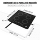 thumbnail image 4 of Parrilla de Inducción Disa Home PARRIN-4HC Empotrable 3 500 W, 4 of 9