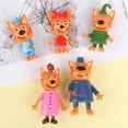 thumbnail image 4 of 5X Trois Petits Chatons Figurines d'Action Jouets Dessin Animé Russe Anime Mini Chats Heureux, 4 of 6